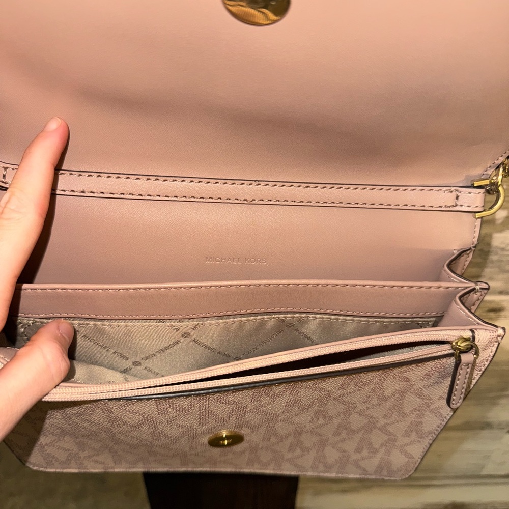 MICHAEL Michael Kors Pink Logo Crossbody Bag - Picture 4 of 4